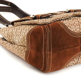 Coach 3646 Brown Signature Soho Tote Bag