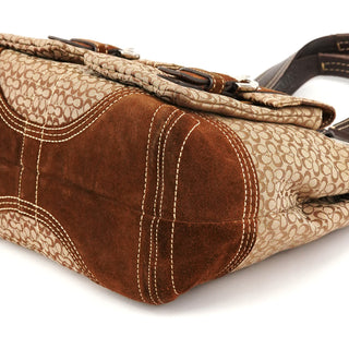 Coach 3646 Brown Signature Soho Tote Bag