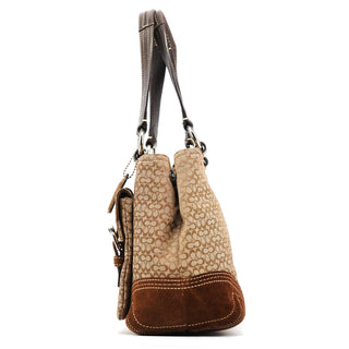 Coach 3646 Brown Signature Soho Tote Bag