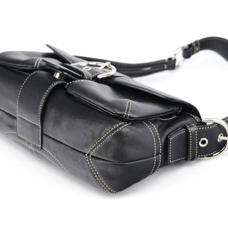 Coach 3653 Black Leather Soho Shoulder Bag