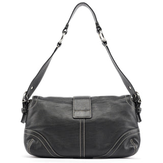 Coach 3653 Black Leather Soho Shoulder Bag