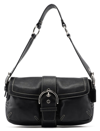 Coach 3653 Black Leather Soho Shoulder Bag