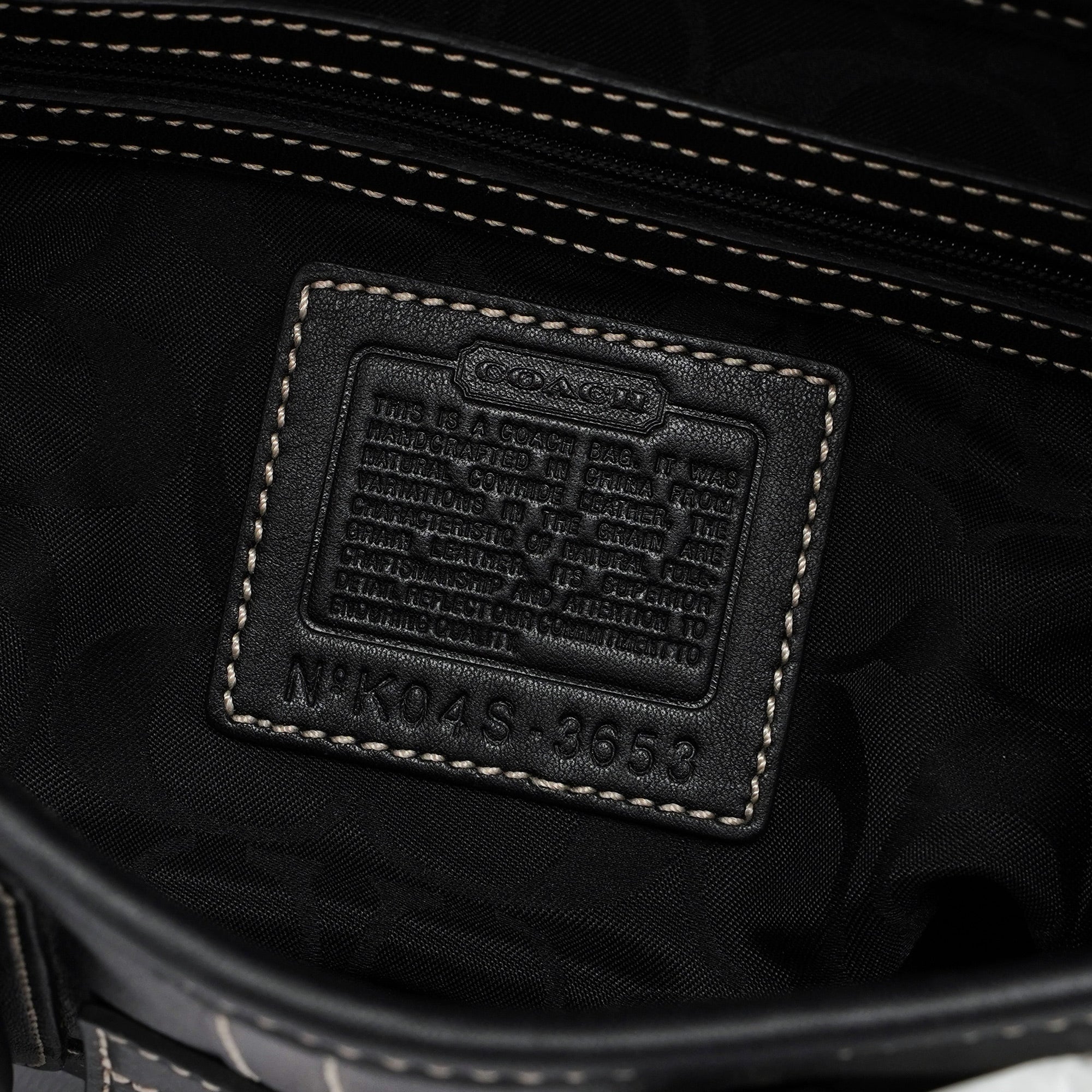 Coach 3653 Black Leather Soho Shoulder Bag