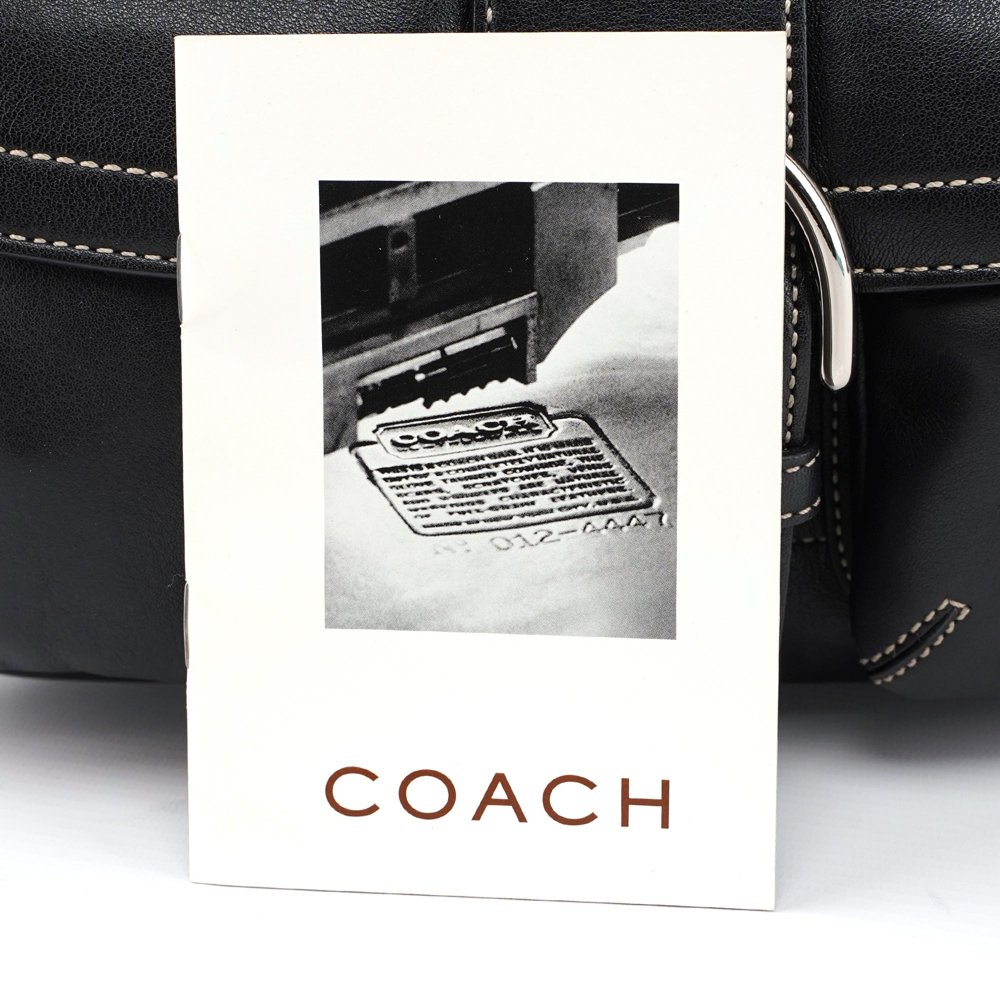 Coach 3653 Black Leather Soho Shoulder Bag
