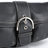 Coach 3653 Black Leather Soho Shoulder Bag