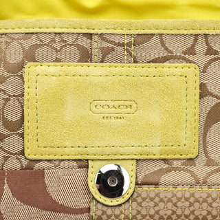 Coach 3689 Beige Snakeskin Embossed Soho Bag