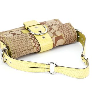 Coach 3689 Beige Snakeskin Embossed Soho Bag