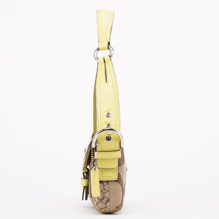 Coach 3689 Beige Snakeskin Embossed Soho Bag