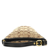 Coach 40896 Beige Brown Signature Canvas Shoulder Bag