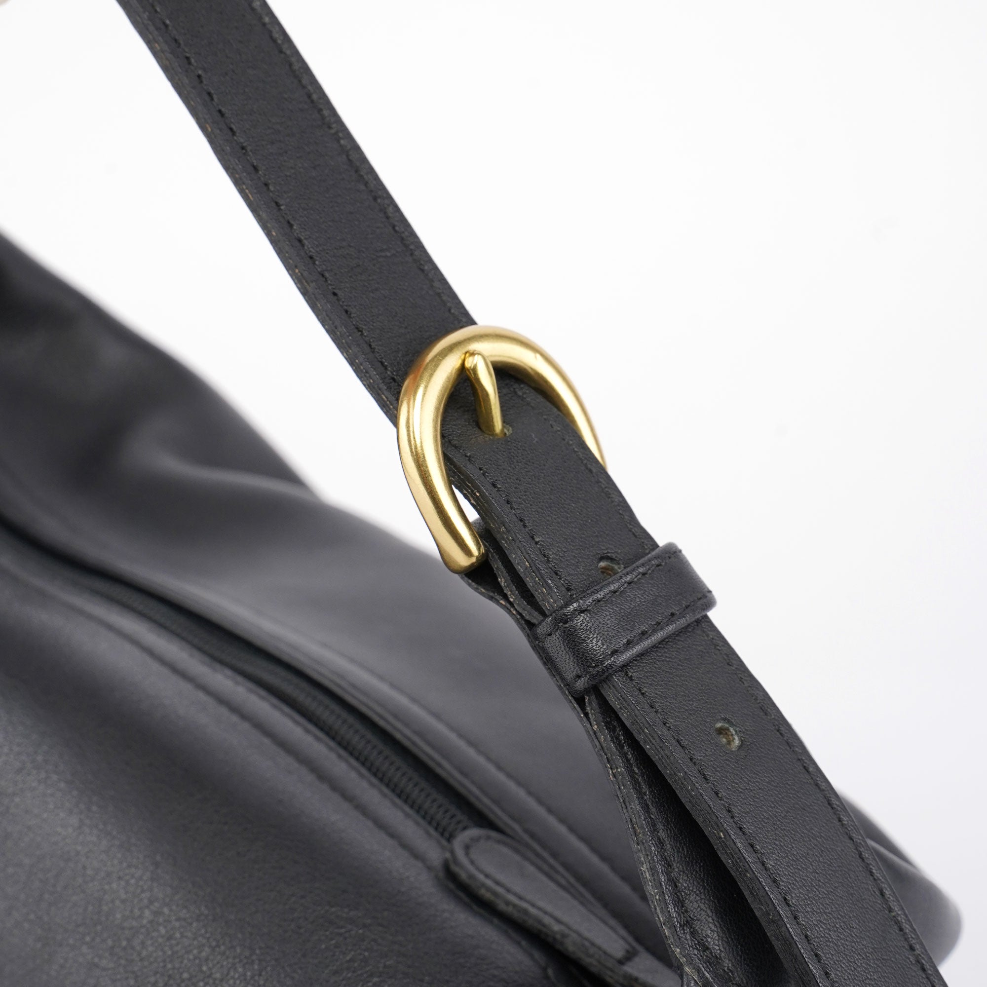 Coach 4146 Black Leather Ergo Mini Hobo Bag