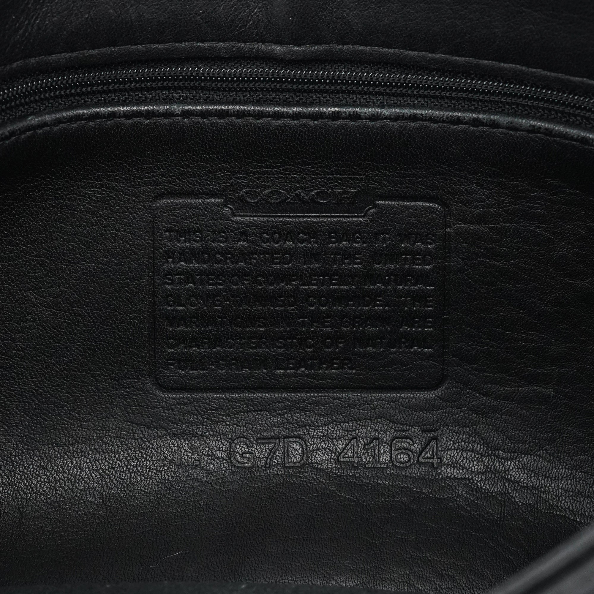 Coach 4164 Sac bandoulière Soho en cuir noir