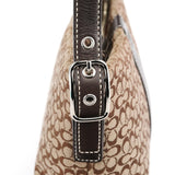 Coach 4771 Beige Brown Signature Shoulder Bag
