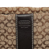 Coach 4771 Beige Brown Signature Shoulder Bag
