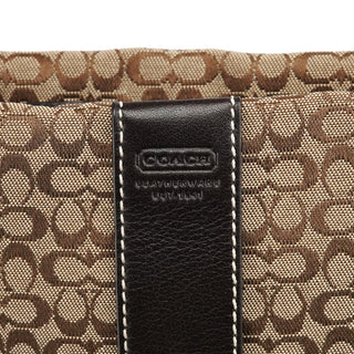 Coach 4771 Beige Brown Signature Shoulder Bag