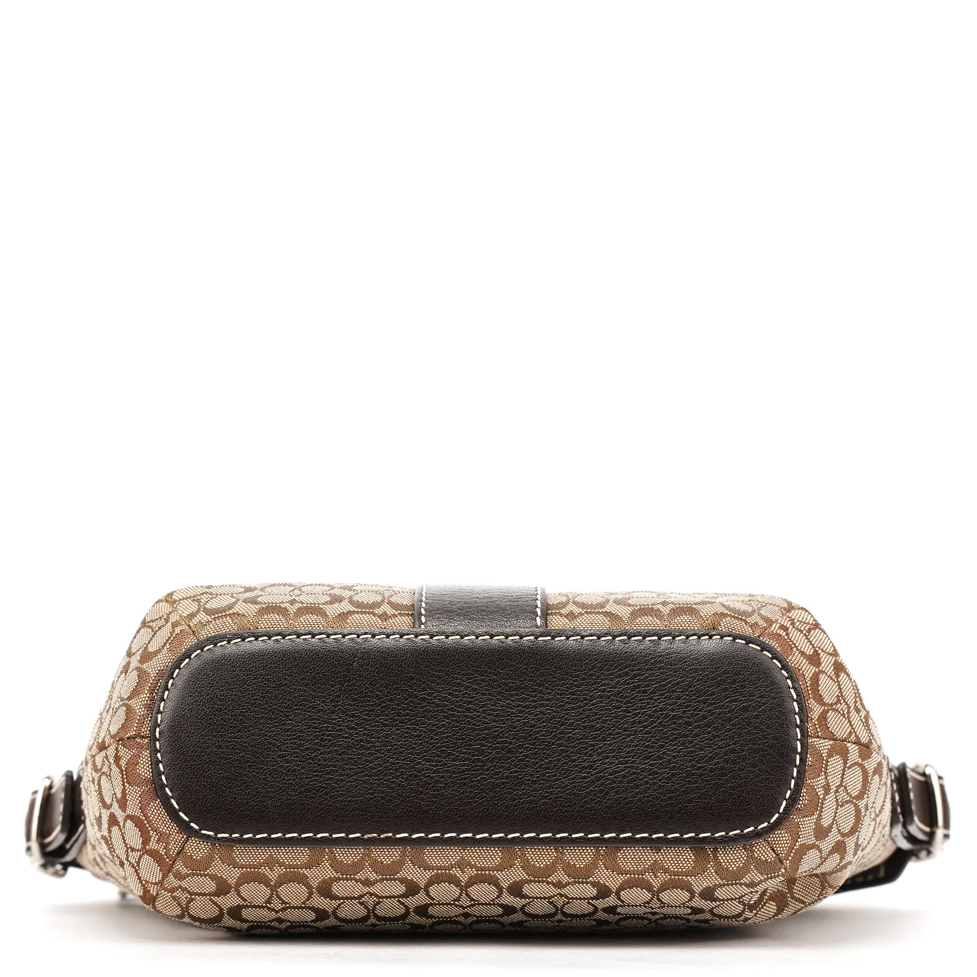 Coach 4771 Beige Brown Signature Shoulder Bag