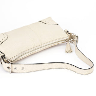 Coach 5052 Beige Leather Demi Shoulder Bag