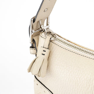 Coach 5052 Beige Leather Demi Shoulder Bag