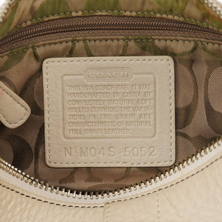 Coach 5052 Beige Leather Demi Shoulder Bag