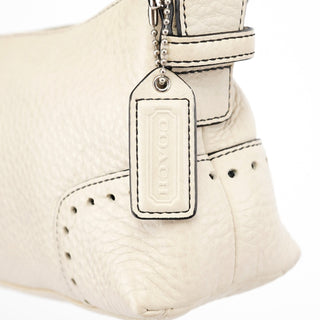 Coach 5052 Beige Leather Demi Shoulder Bag