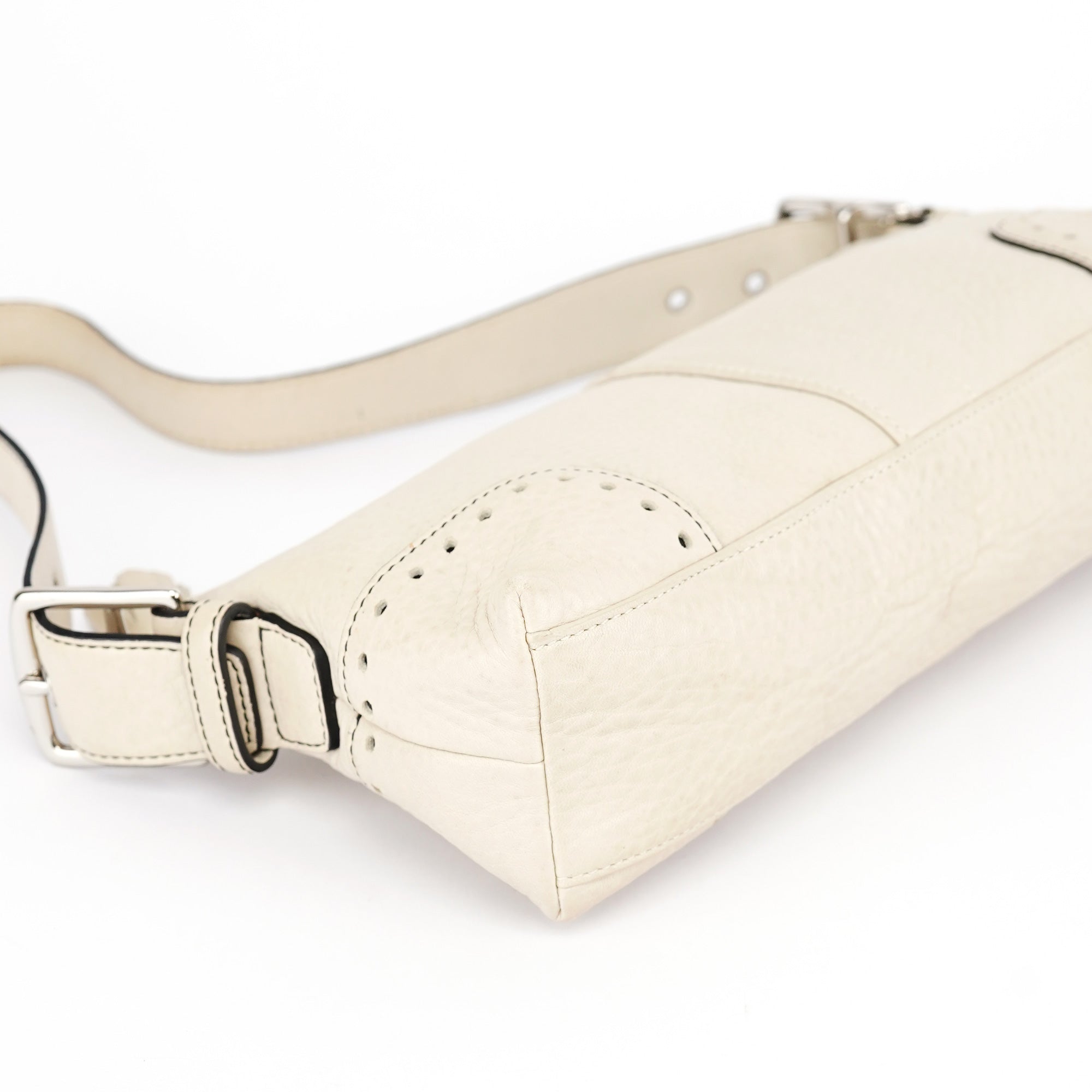 Coach 5052 Beige Leather Demi Shoulder Bag