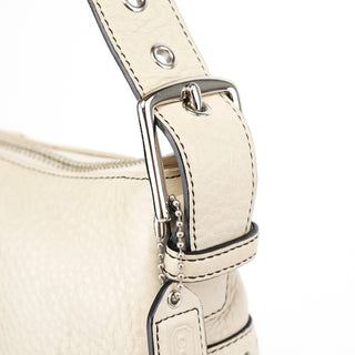 Coach 5052 Beige Leather Demi Shoulder Bag