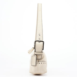 Coach 5052 Beige Leather Demi Shoulder Bag