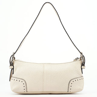 Coach 5052 Beige Leather Demi Shoulder Bag