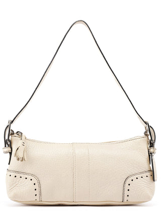 Coach 5052 Beige Leather Demi Shoulder Bag