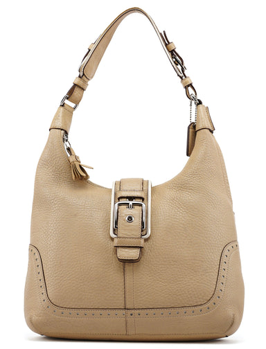 Coach 5054 Beige Leather Soho Shoulder Bag