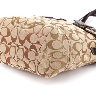 Coach 5088 Beige Brown Signature Soho Tote Bag
