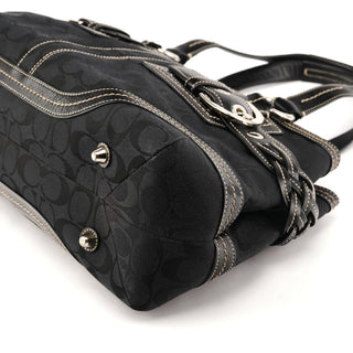 Coach 5089 Black Signature Soho Tote Bag