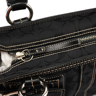 Coach 5089 Black Signature Soho Tote Bag