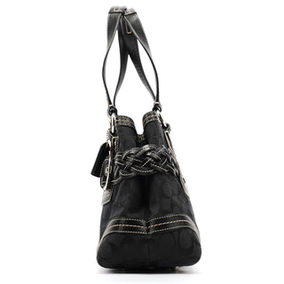 Coach 5089 Black Signature Soho Tote Bag