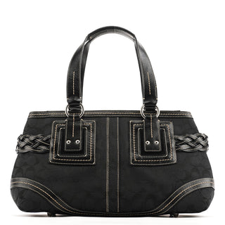 Coach 5089 Black Signature Soho Tote Bag