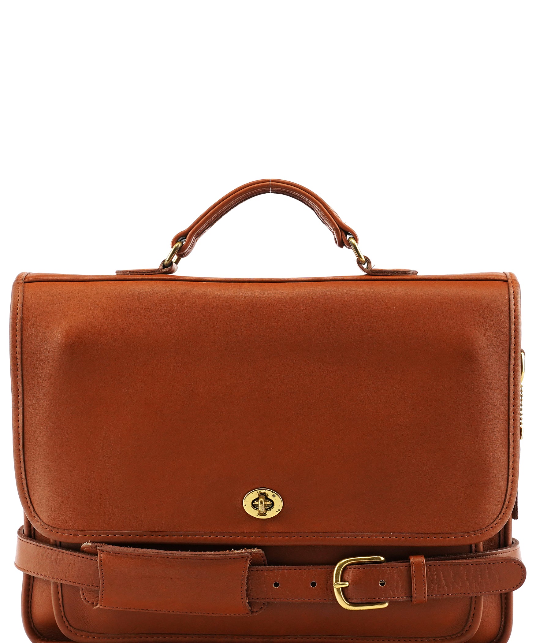 Coach 5181 Brown Glove-Tanned Leather 2-Way Briefcase Bag