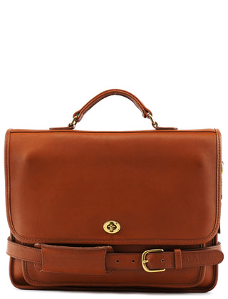 Coach 5181 Brown Glove-Tanned Leather 2-Way Briefcase Bag