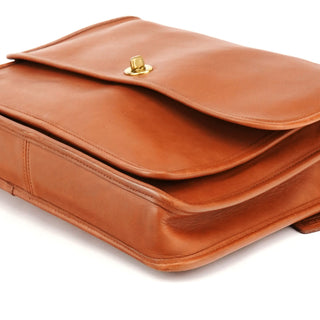 Coach 5181 Light Brown Leather Metropolitan 2-Way Briefcase Bag