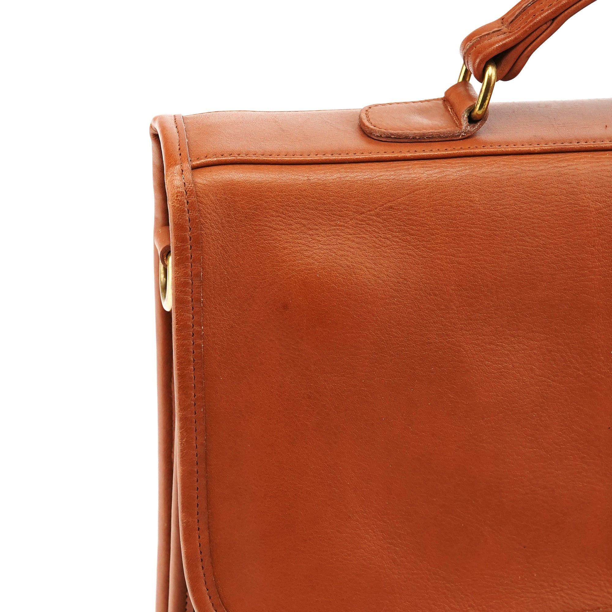 Coach 5181 Light Brown Leather Metropolitan 2-Way Briefcase Bag