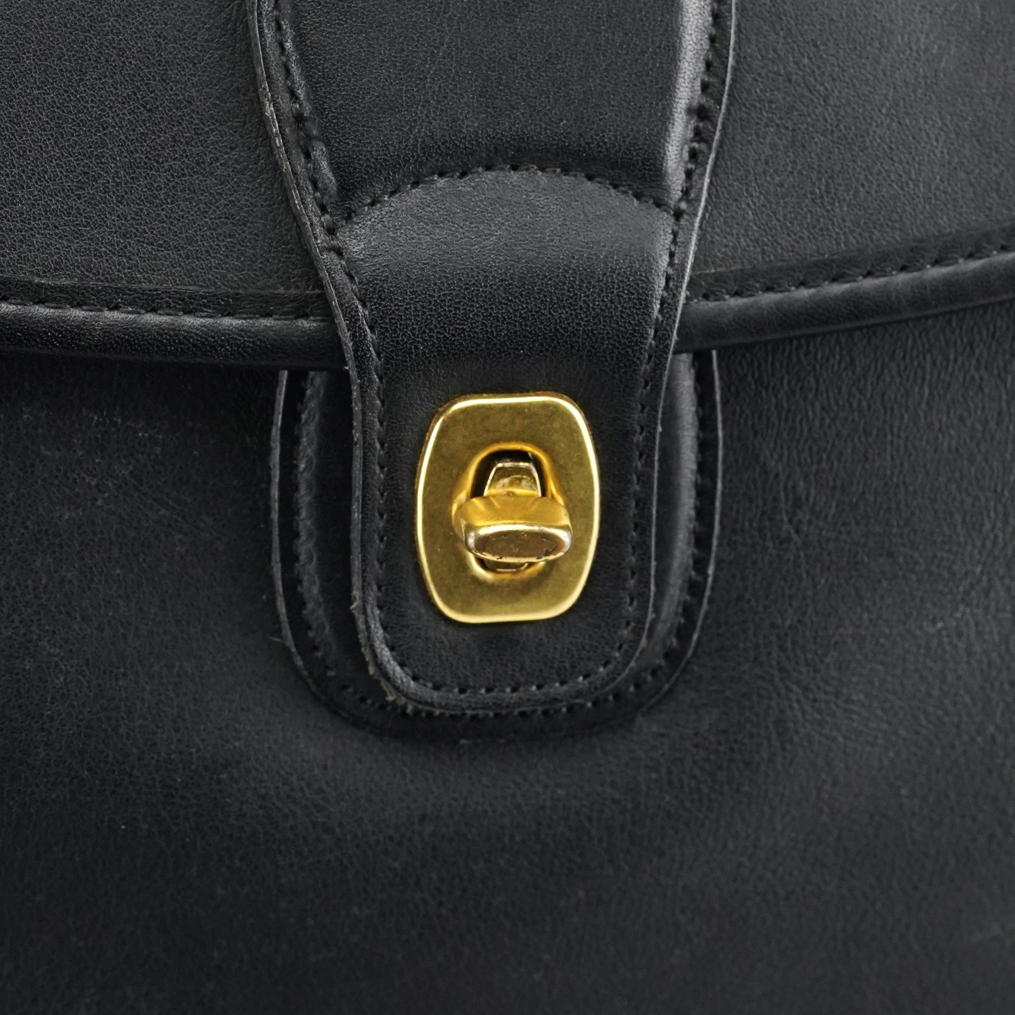 Coach 5213 Black Leather Metropolitan 2-Way Briefcase Bag