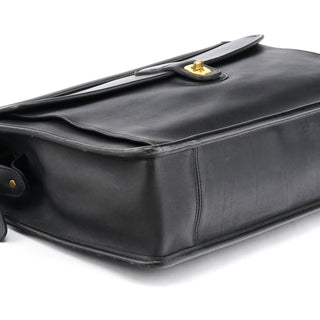 Coach 5213 Black Leather Metropolitan 2-Way Briefcase Bag