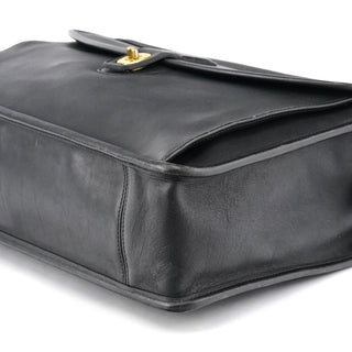 Coach 5213 Black Leather Metropolitan 2-Way Briefcase Bag
