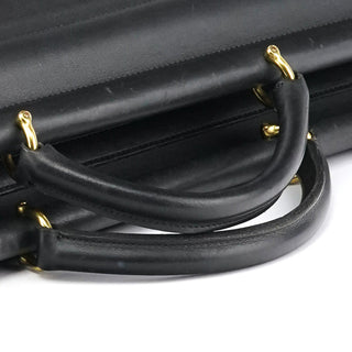 Coach 5213 Black Leather Metropolitan 2-Way Briefcase Bag