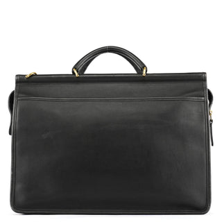 Coach 5213 Black Leather Metropolitan 2-Way Briefcase Bag