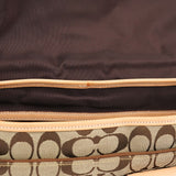 Coach 5229 Beige Tan Signature Crossbody Bag