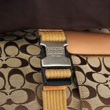 Coach 5229 Beige Tan Signature Crossbody Bag