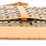 Coach 5229 Beige Tan Signature Crossbody Bag