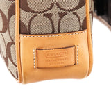Coach 5229 Beige Tan Signature Crossbody Bag