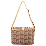 Coach 5229 Beige Tan Signature Crossbody Bag