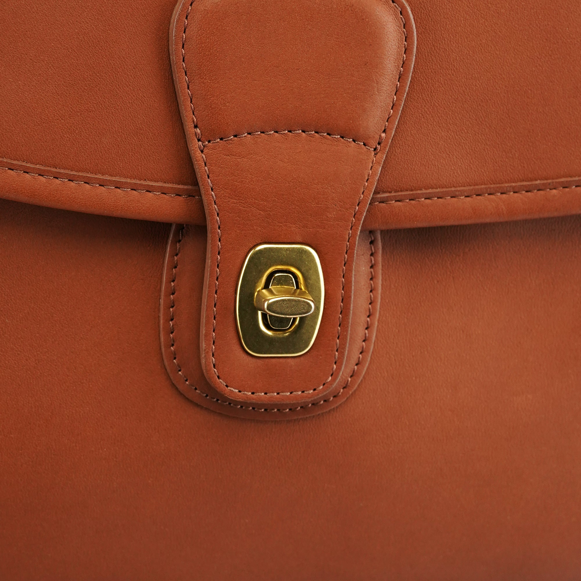 Coach 5266 Brown Leather Metropolitan 2-Way Briefcase Bag