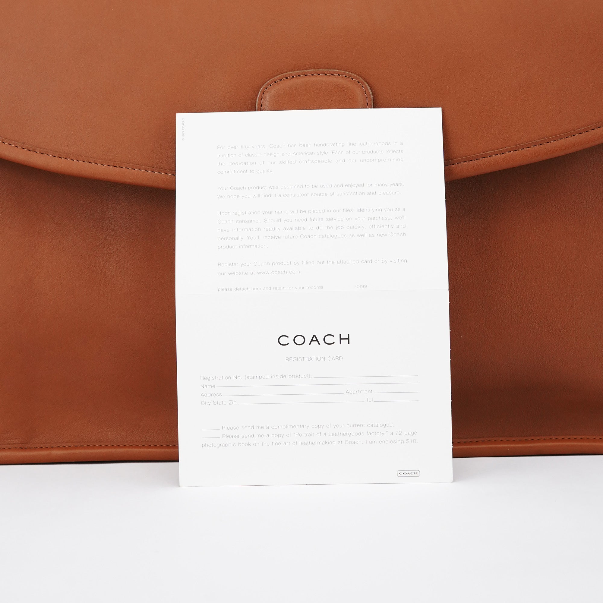 Coach 5266 Brown Leather Metropolitan 2-Way Briefcase Bag